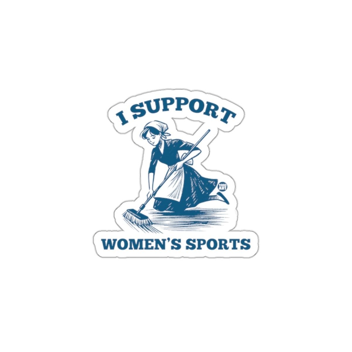 I Support Women's Sports Statement Sticker