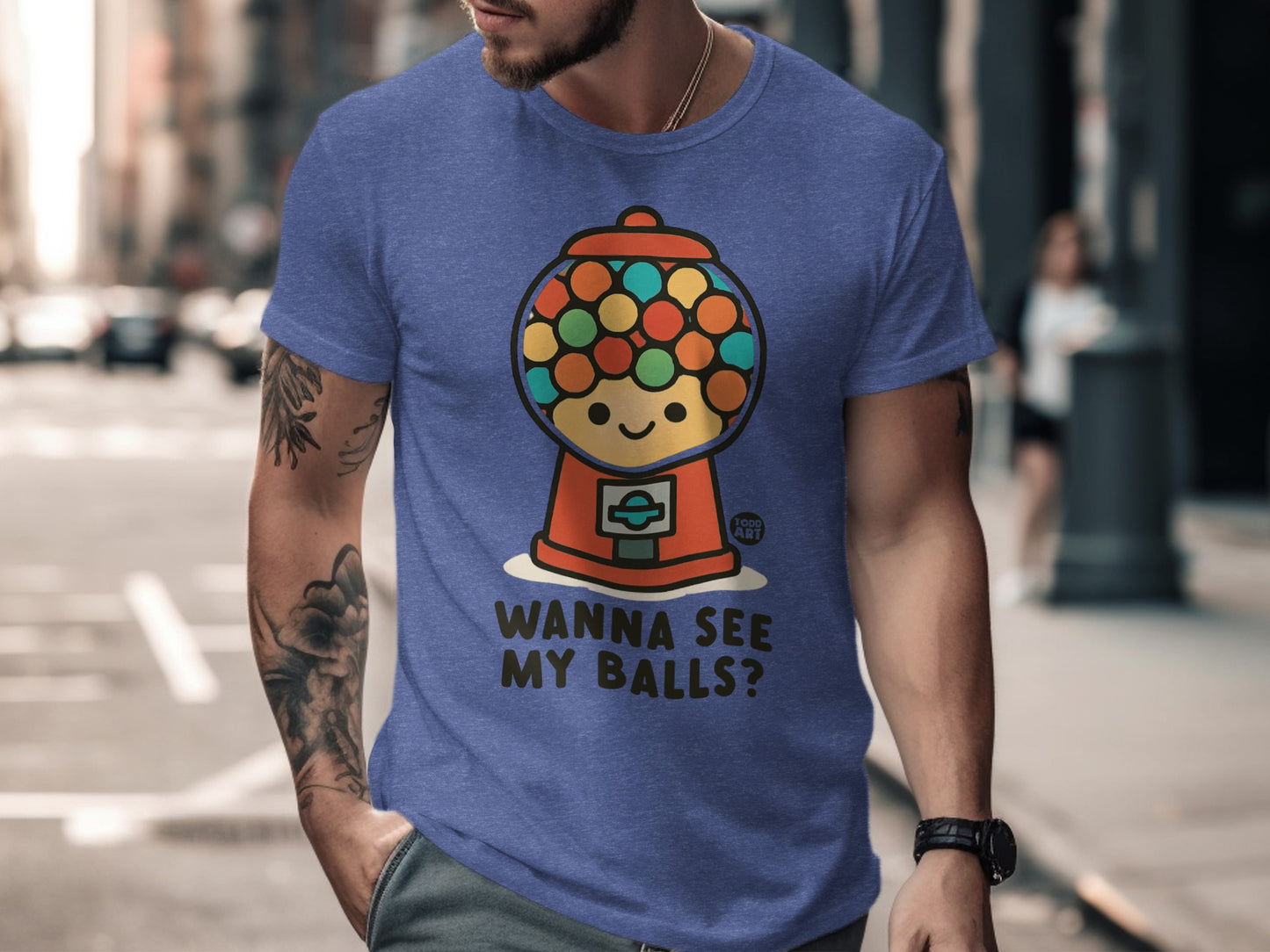 Wanna See My Balls Gumball Machine Graphic Tee