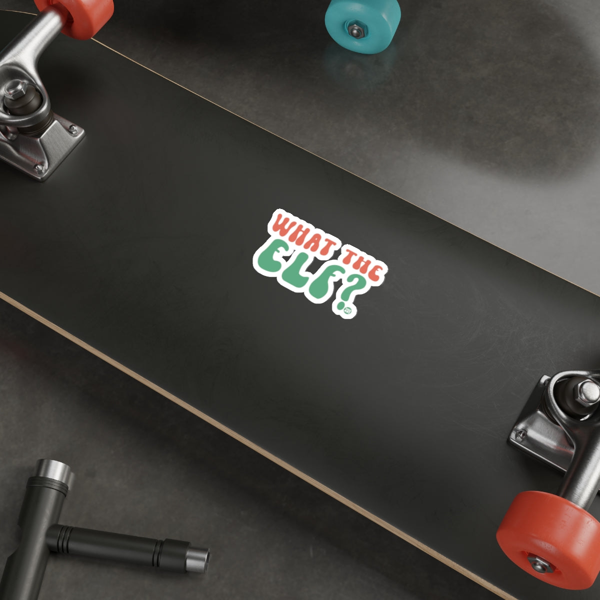 WHAT THE ELF? Christmas Holiday Festive Sticker 