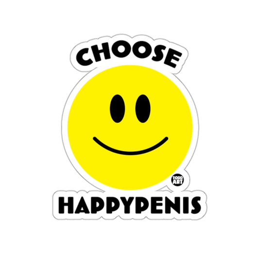 Choose Happypenis Smiley Face Sticker for Fun Enthusiasts