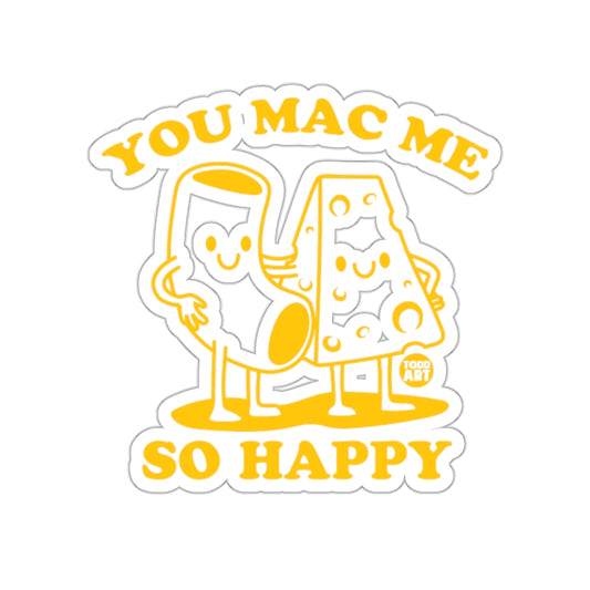 You Mac Me So Happy Cute Mac and Cheese Sticker