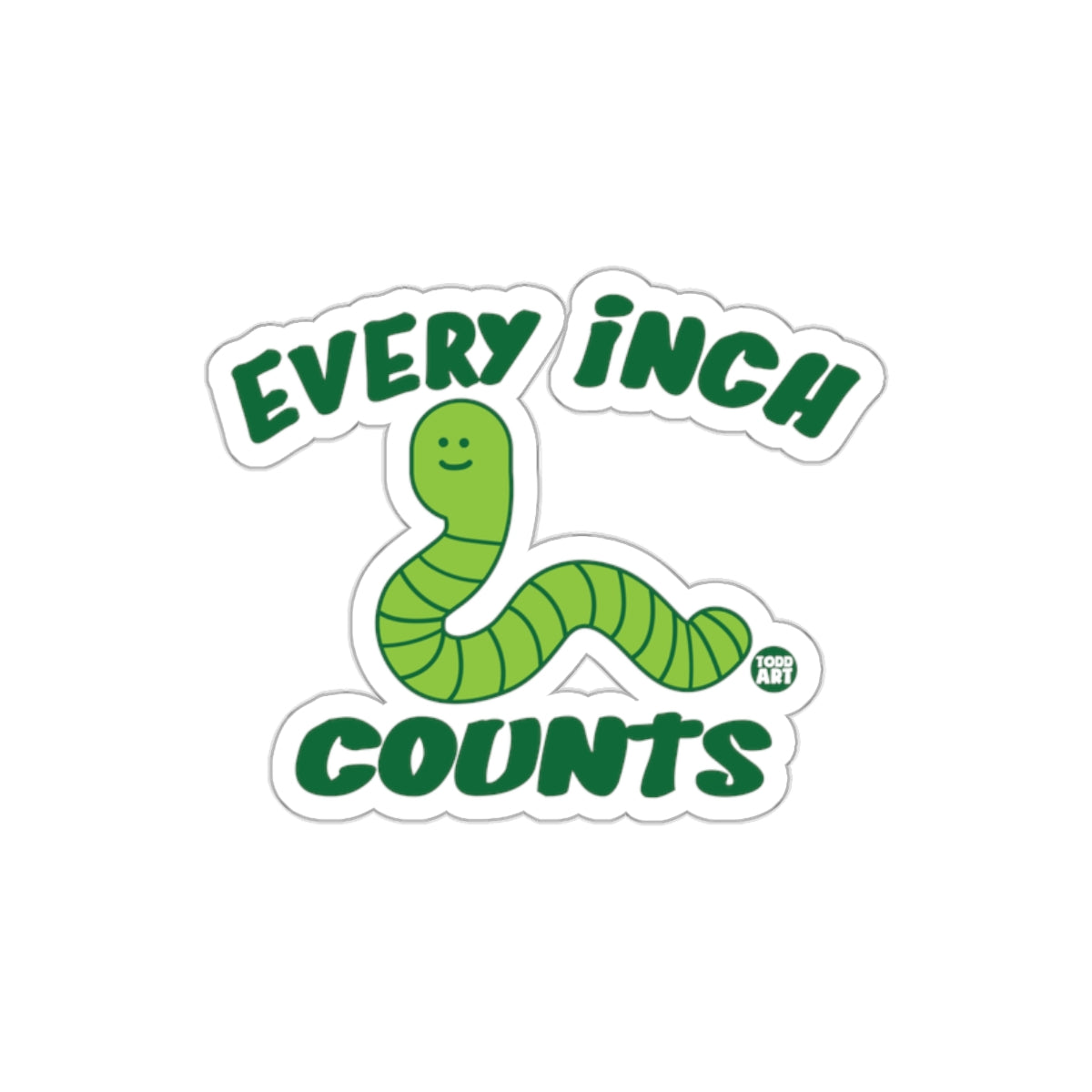 Every Inch Counts Graphic Sticker Product