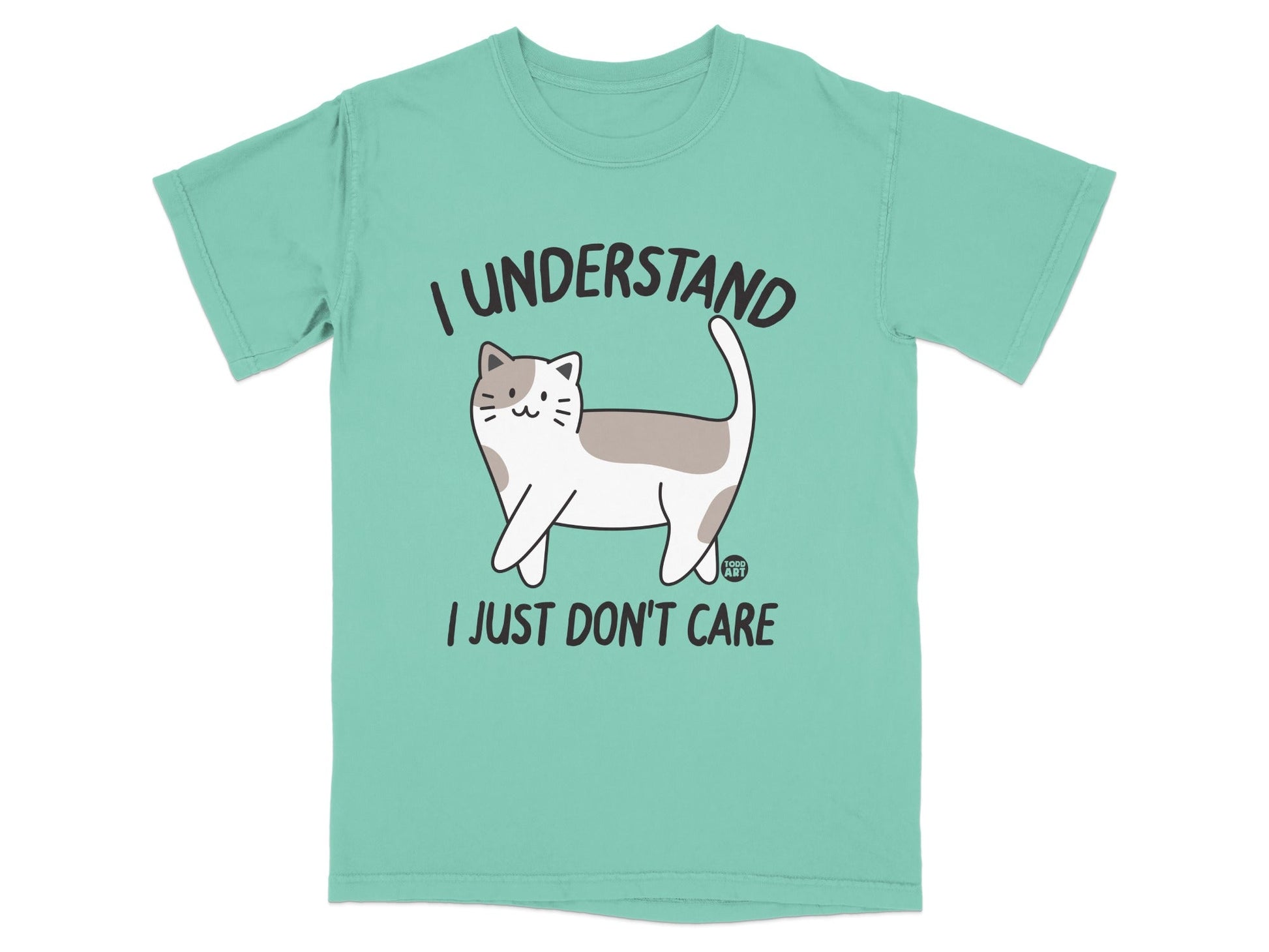 I Understand I Just Don't Care Cat Graphic T-Shirt