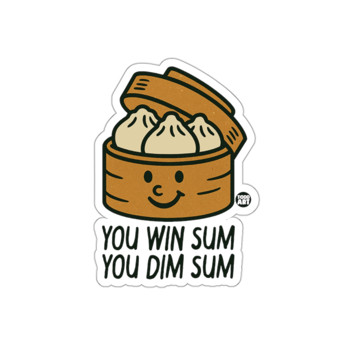 You Win Sum You Dim Sum Funny Sticker for Food Lovers