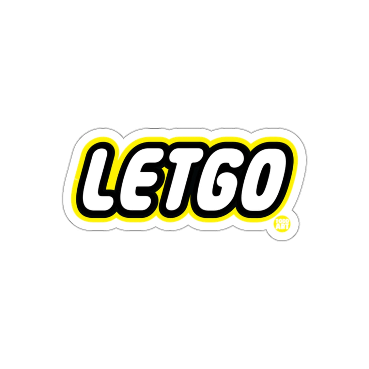 Bold LETGO Motivational Sticker for Inspiration