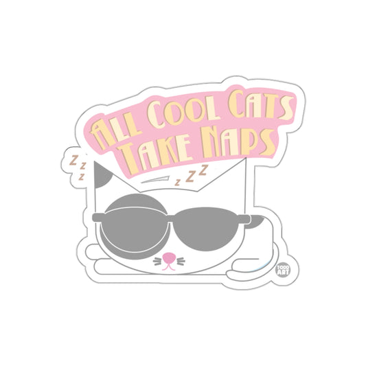 All Cool Cats Take Naps Sunglasses Cat Sticker
