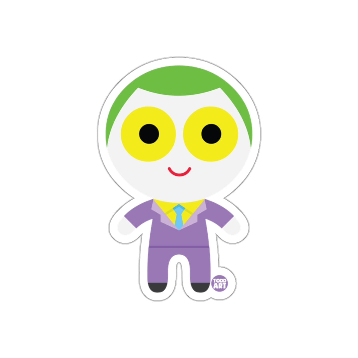 Cute Green Haired Character in Purple Suit Product