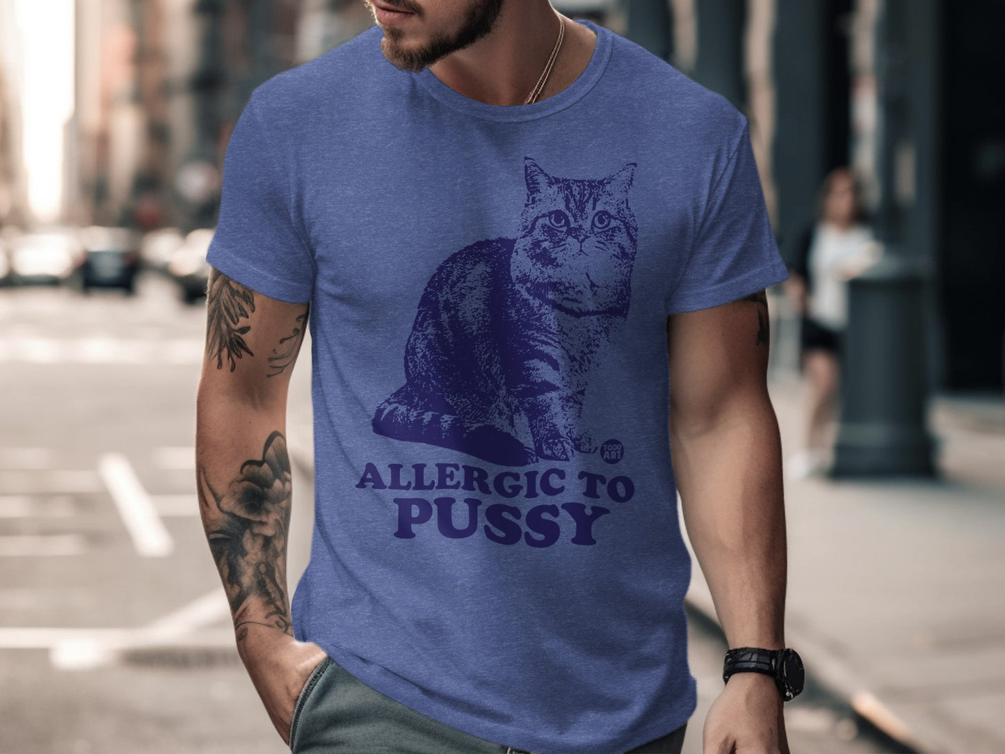 Allergic To Pussy Graphic T-shirt product type