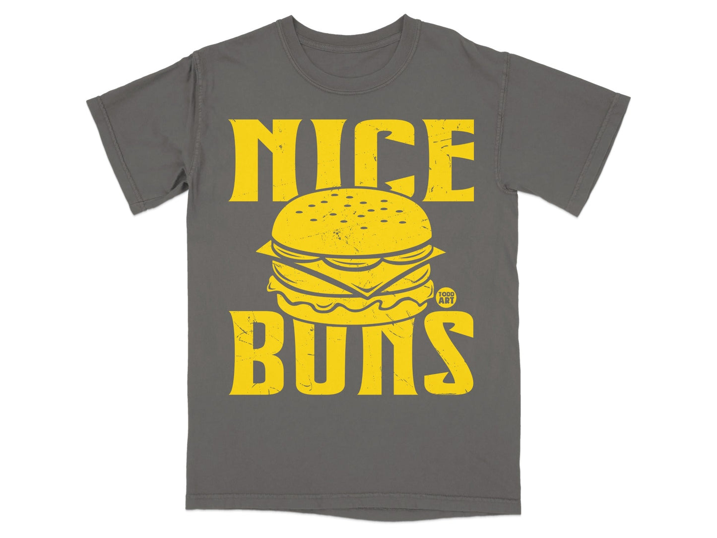 Nice Buns Graphic Tee Adult Humor Shirt Casual Top