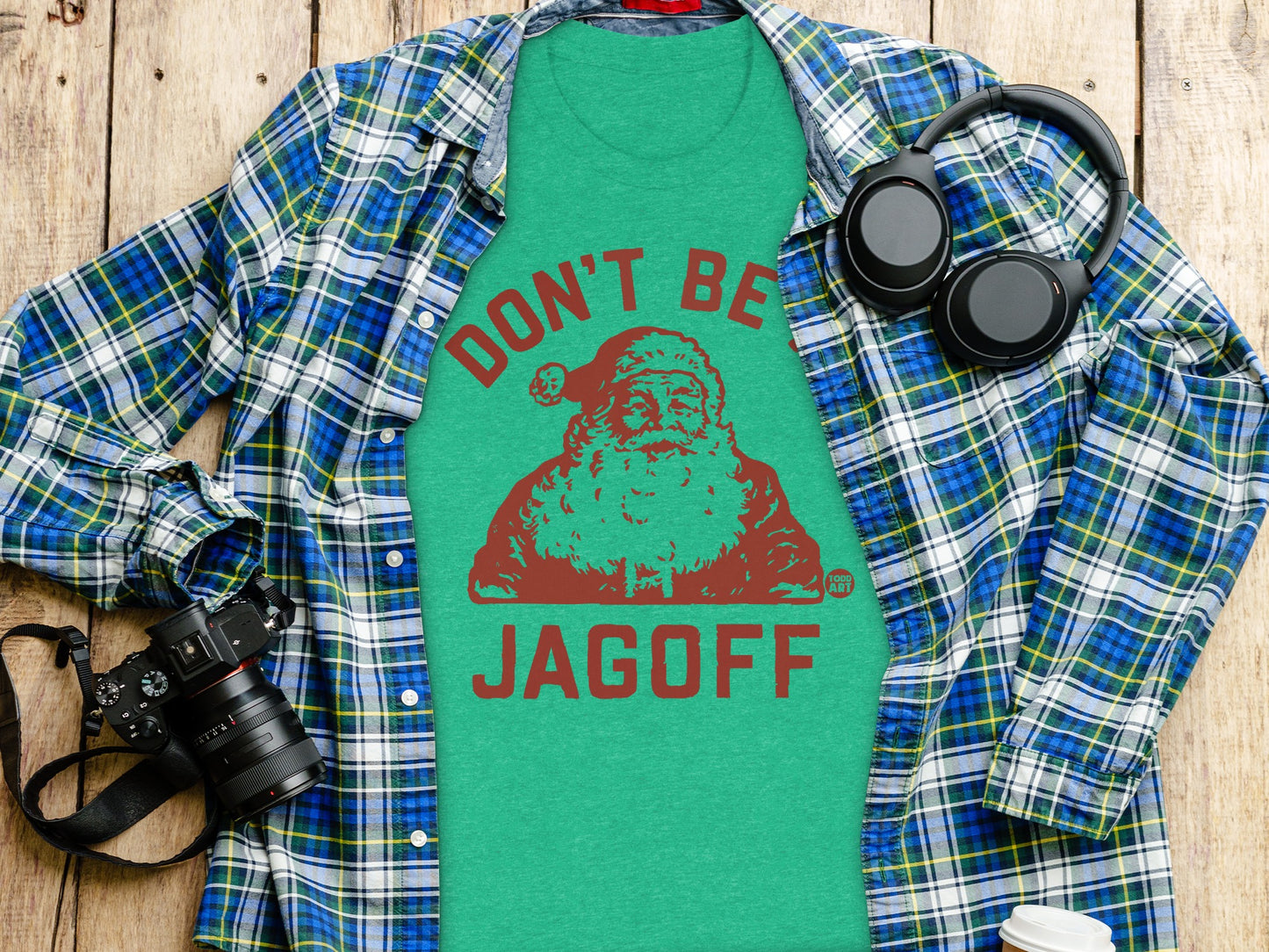 Don't Be Jagoff Santa Face Graphic T-shirt