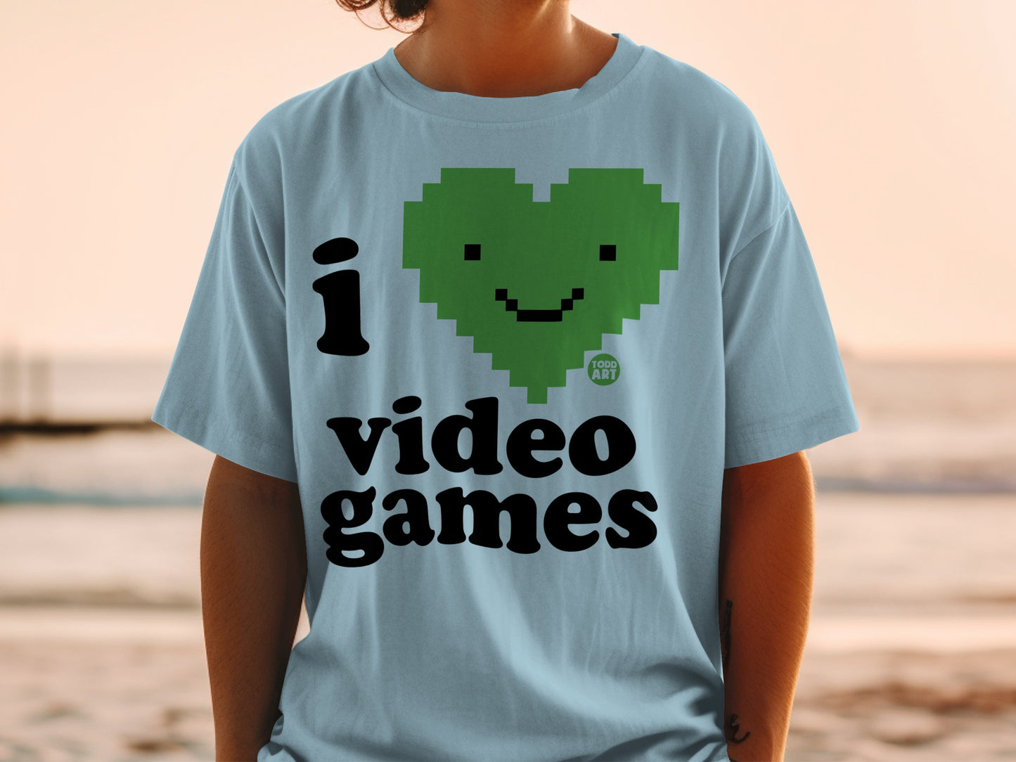 I Heart Video Games Graphic T-Shirt for Gamers