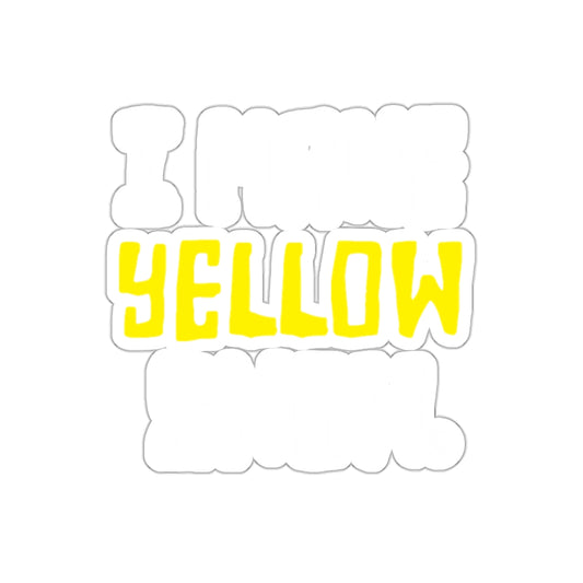 I Make Yellow Snow Design Humorous Sticker