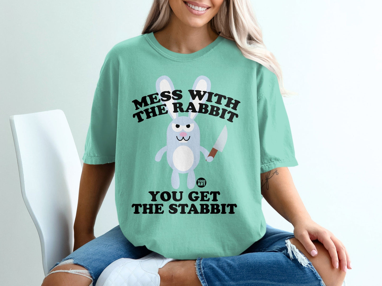 Mess With the Rabbit You Get the Stabbit T-Shirt