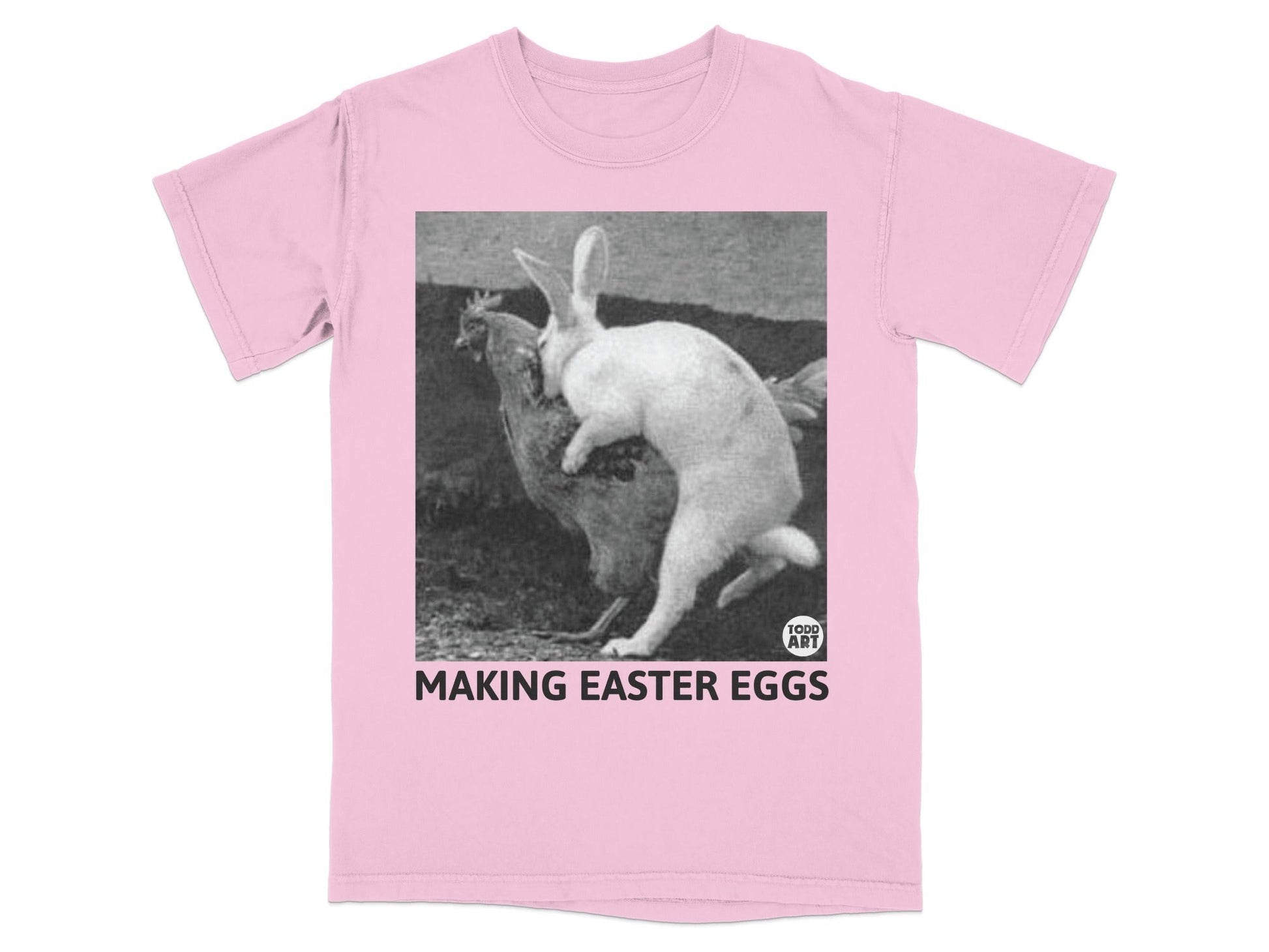 Making Easter Eggs Fun Pink Graphic Shirt