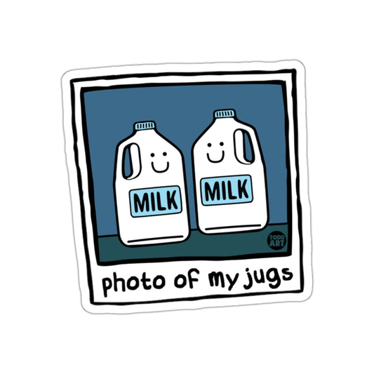 Photo of My Jugs Featuring Milk Design Art Stickers