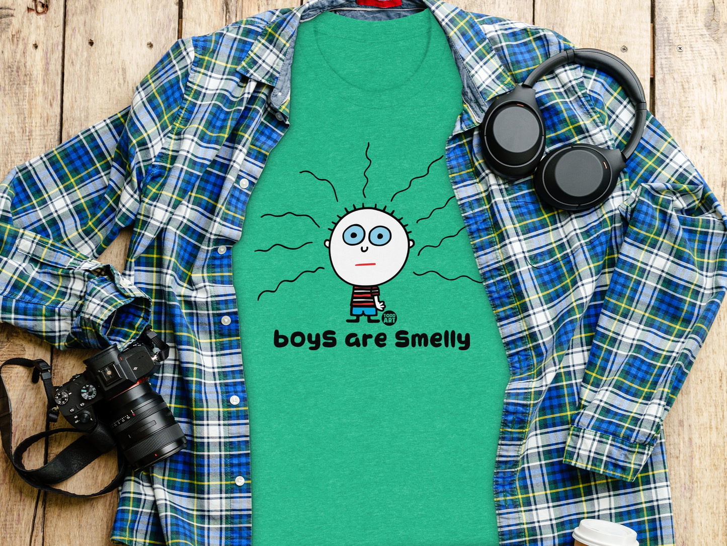 Boys are Smelly Graphic Tee for Kids Fun Product