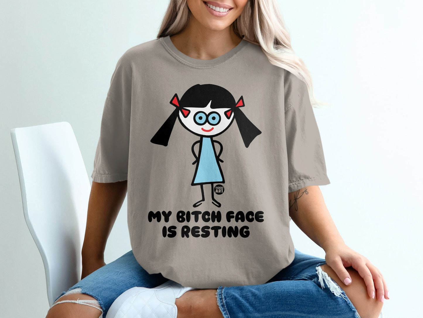 My Bitch Face Is Resting Funny Character Shirt