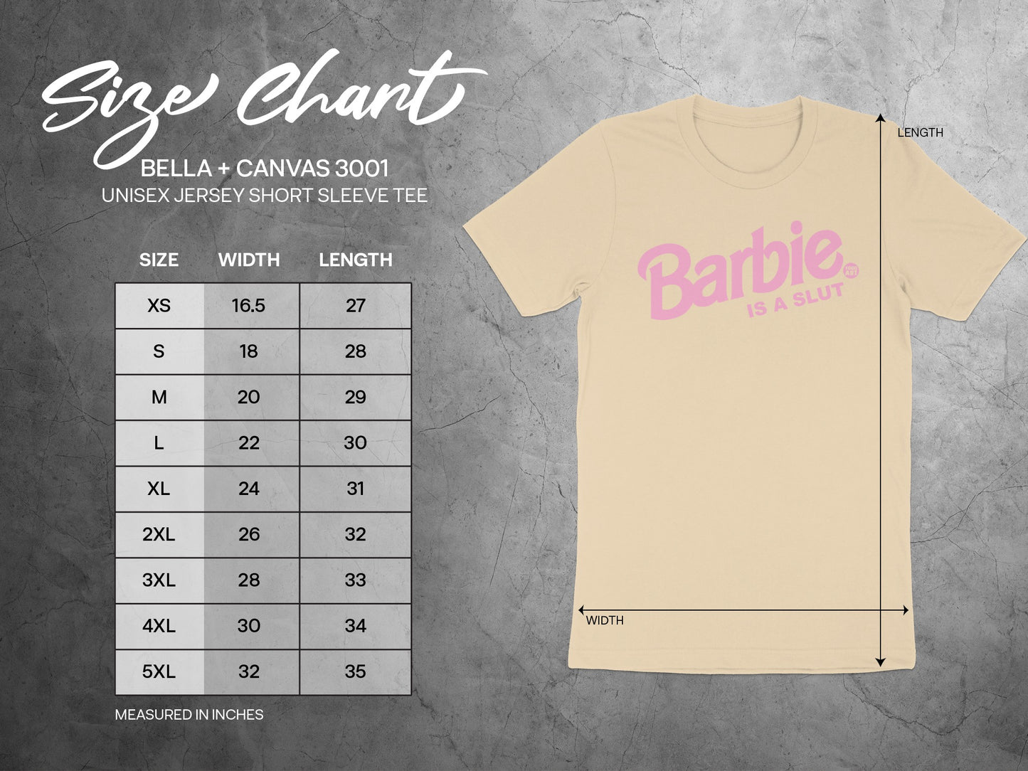 Barbie Is A Slut Unisex Jersey Short Sleeve Tee
