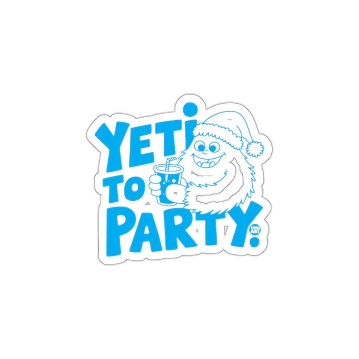 Yeti To Party Santa Hat Fun Holiday Design product