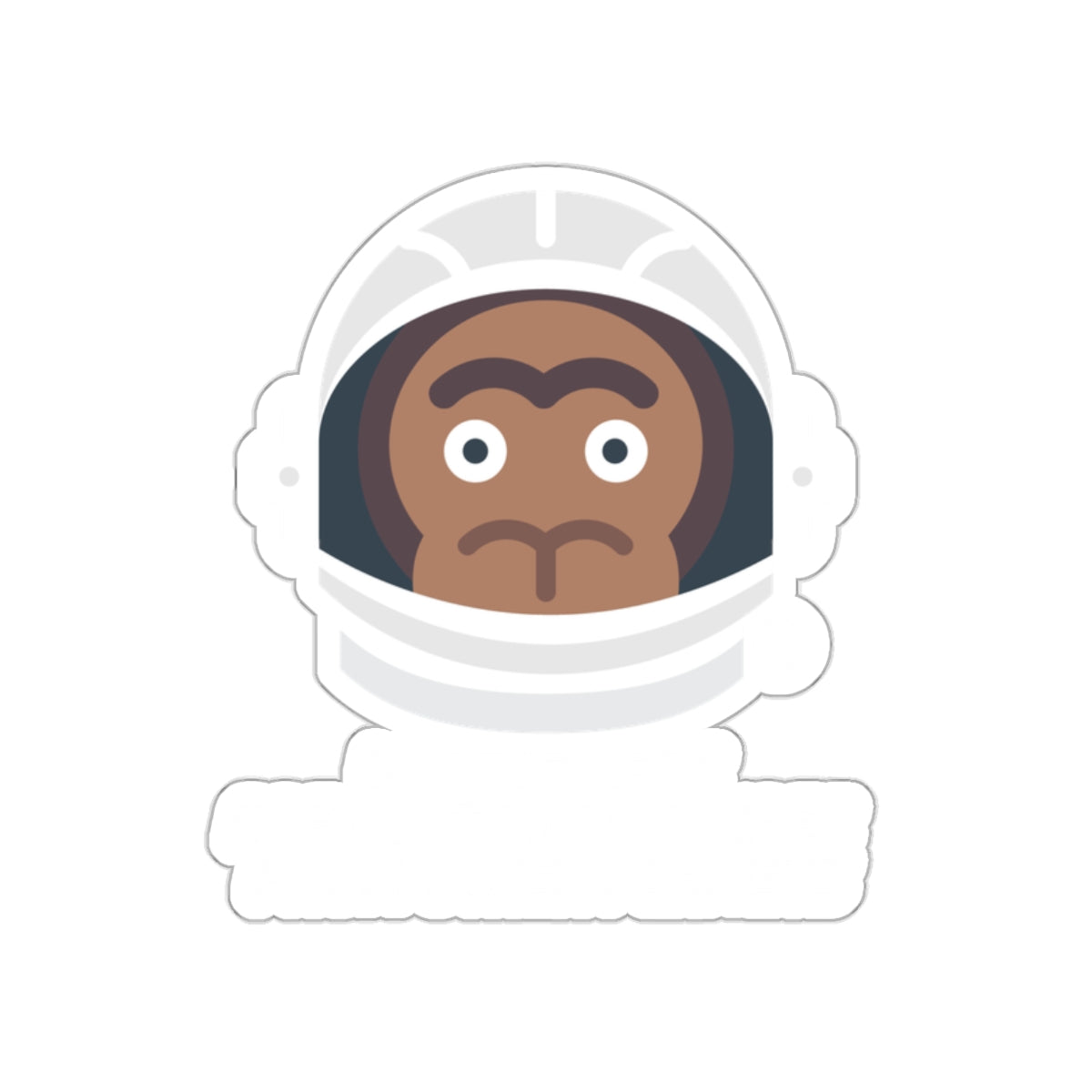 Cartoon Monkey Astronaut Helmet Sticker product