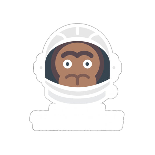 Cartoon Monkey Astronaut Helmet Sticker product