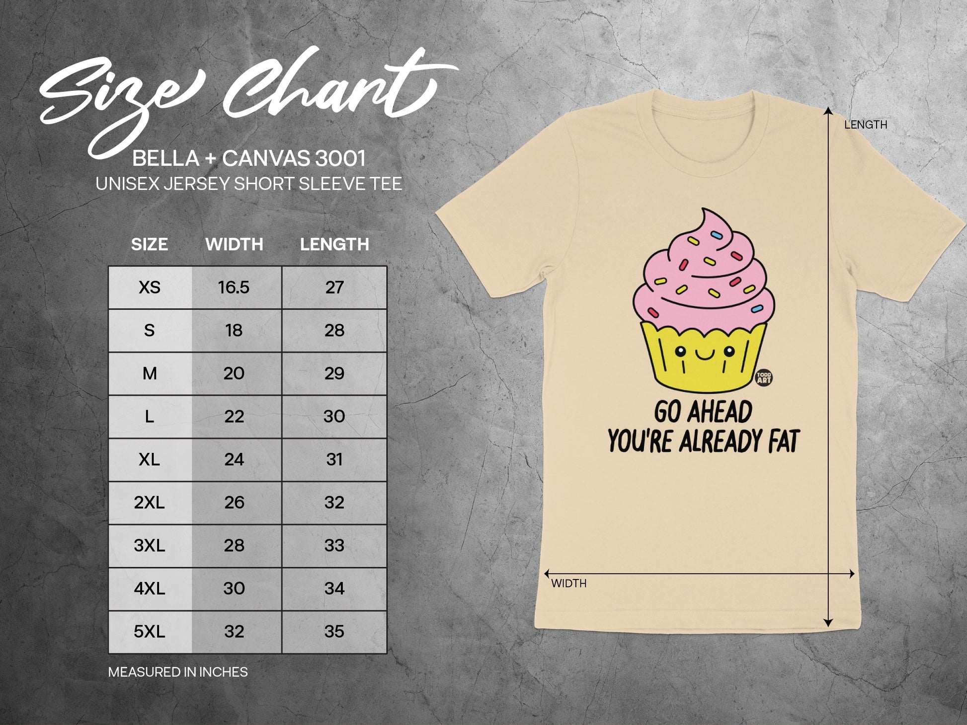 Go Ahead You're Already Fat Graphic Tee product
