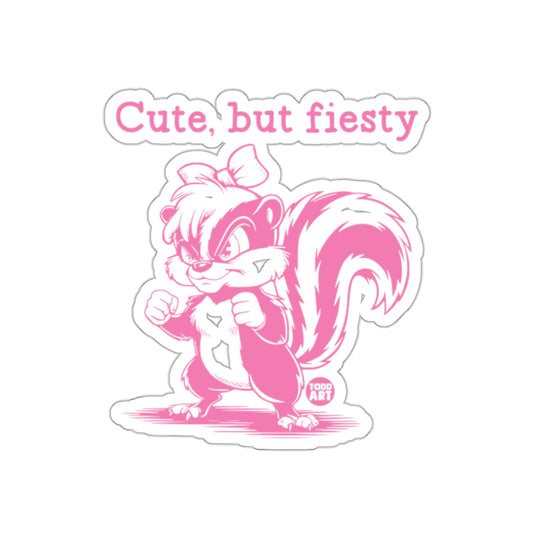 Cute but fiesty skunk sticker for fun decor