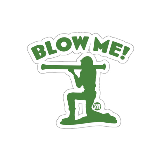 Blow Me Soldier Graphic Sticker