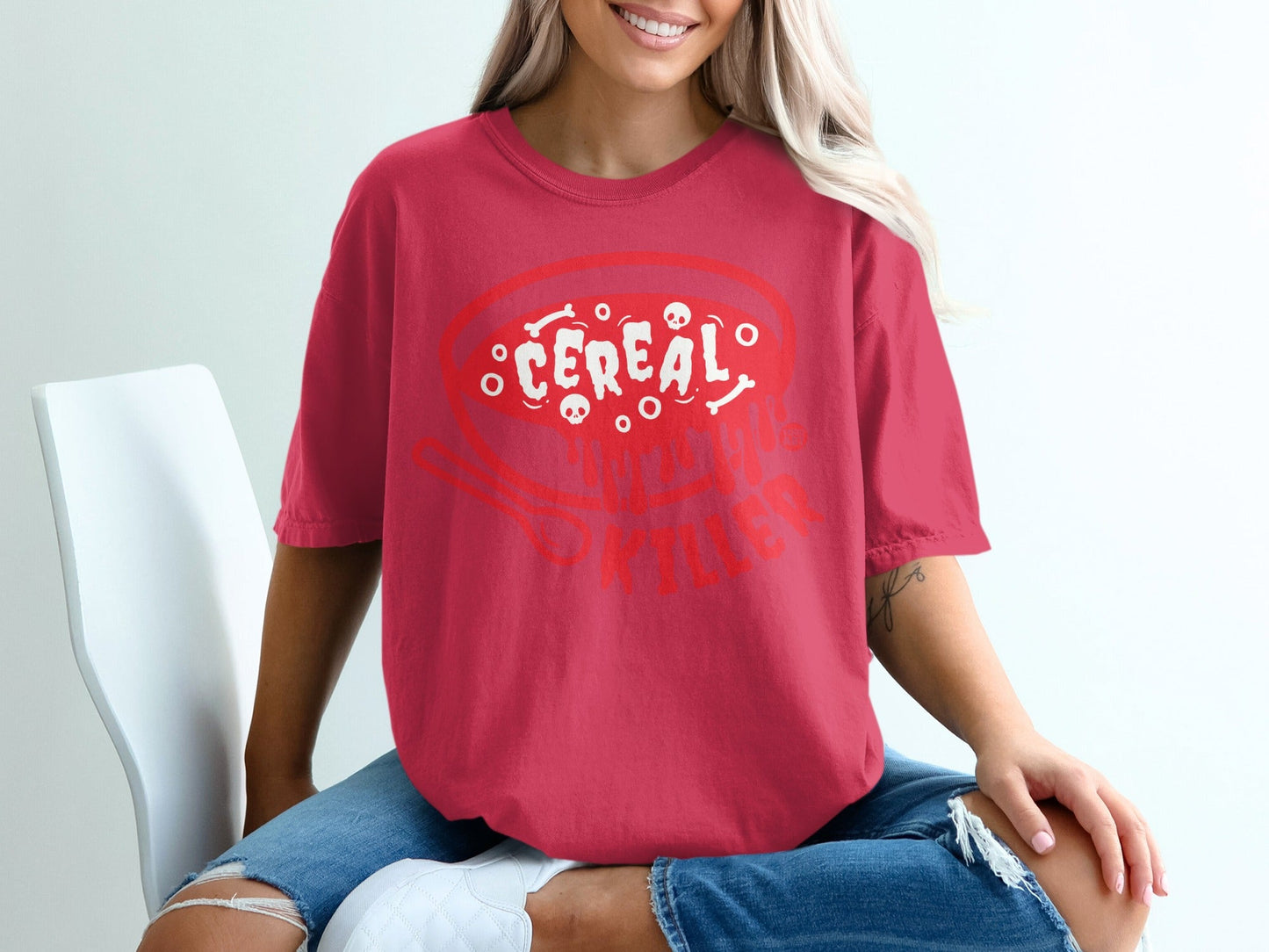 Cereal Killer Funny Printed Graphic Unisex T-Shirt