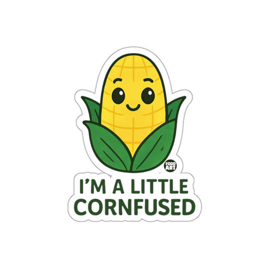 I'm A Little Cornfused Cute Corn Sticker Product