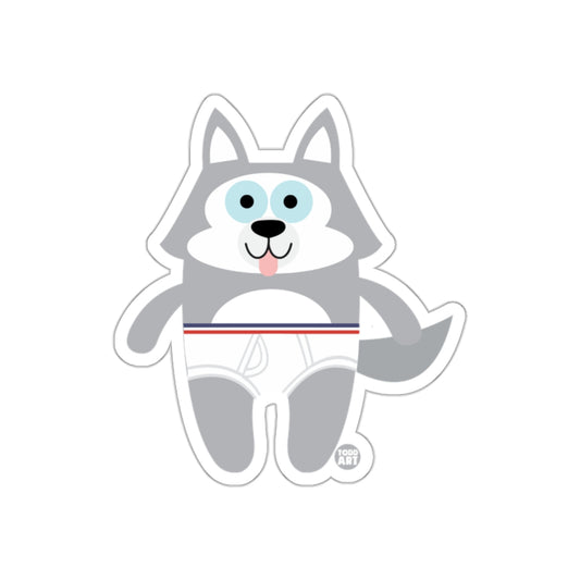 Cute Cartoon Husky Dog Sticker Art Product