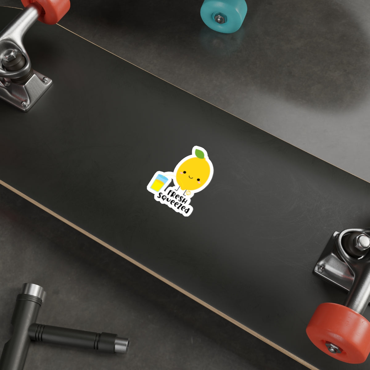 Freshly Squeezed Lemon Design Sticker for Skateboard