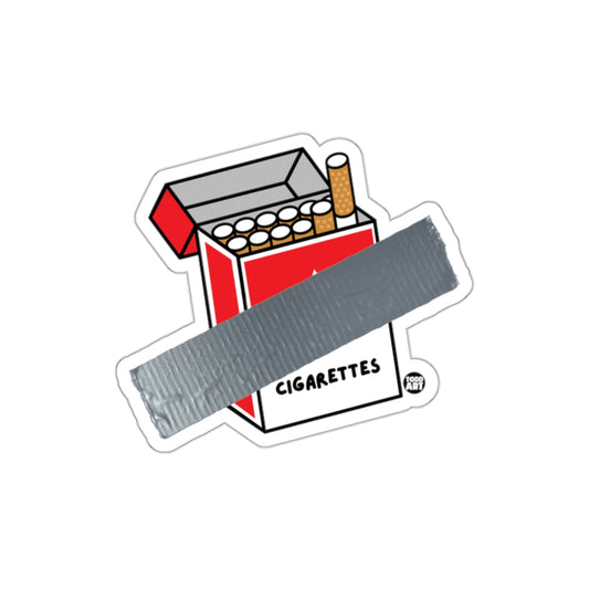 Cigarettes Duct Tape Sticker for Humor Lovers