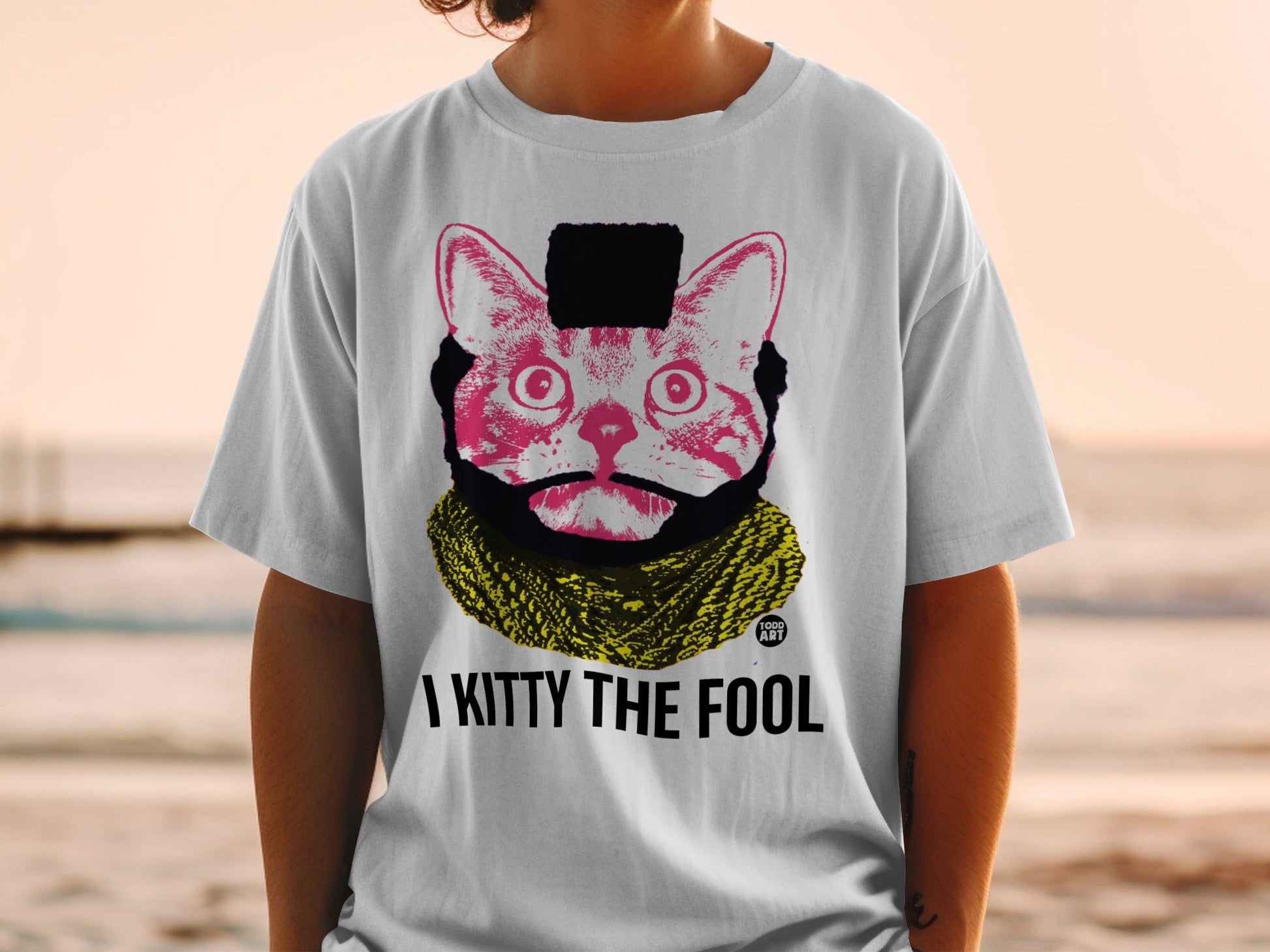 I Kitty The Fool Graphic Print T-shirt