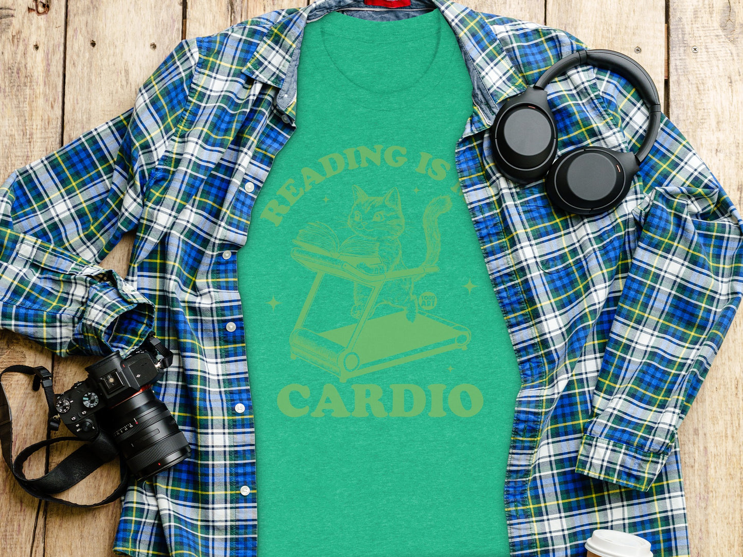 Reading is Cardio Graphic T-shirt product type