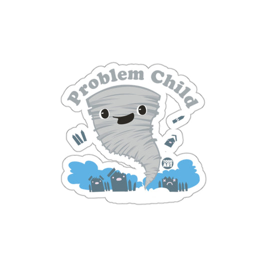 Problem Child Cute Tornado Graphic Sticker