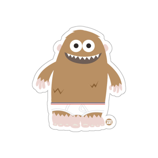 Adorable Monster Character Sticker with Big Smile