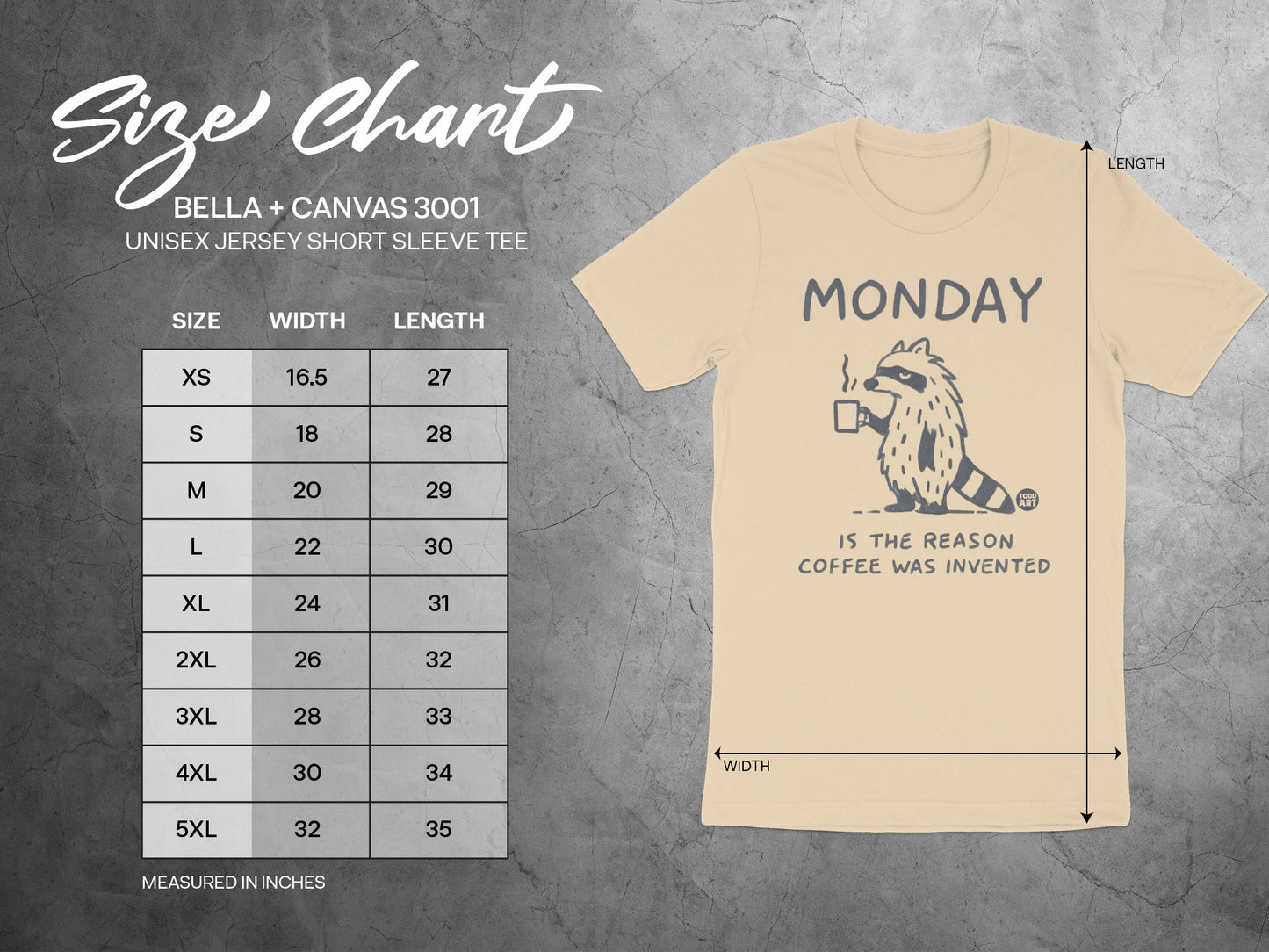 Funny Monday Coffee Raccoon T Shirt product