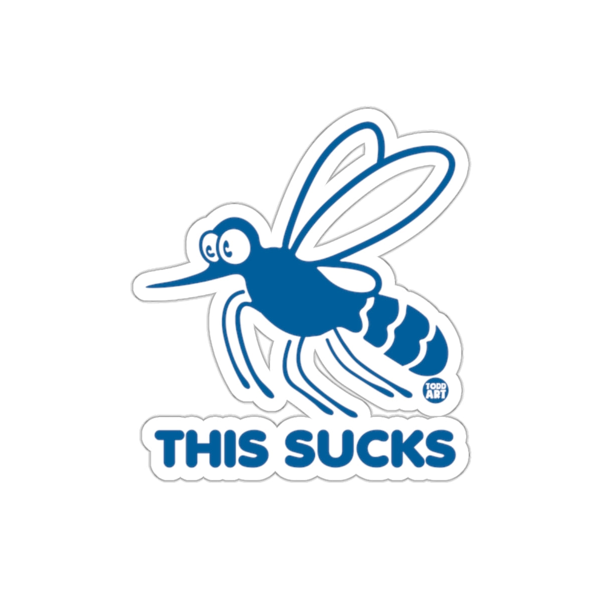 This Sucks Mosquito Illustration Sticker