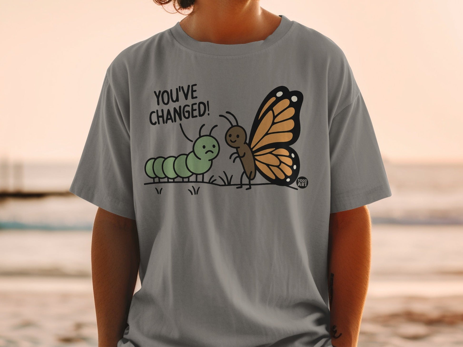 You've Changed Butterfly and Caterpillar Tee