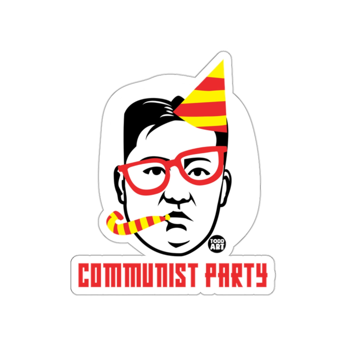 Communist Party Unique Funny Sticker for Your Collection