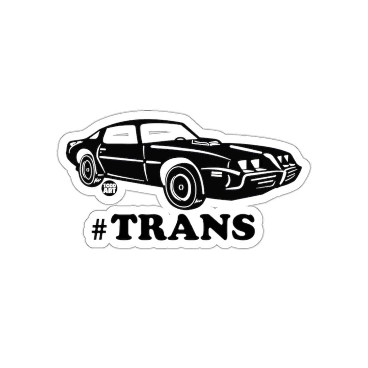Classic Muscle Car #TRANS Sticker for Auto Enthusiasts