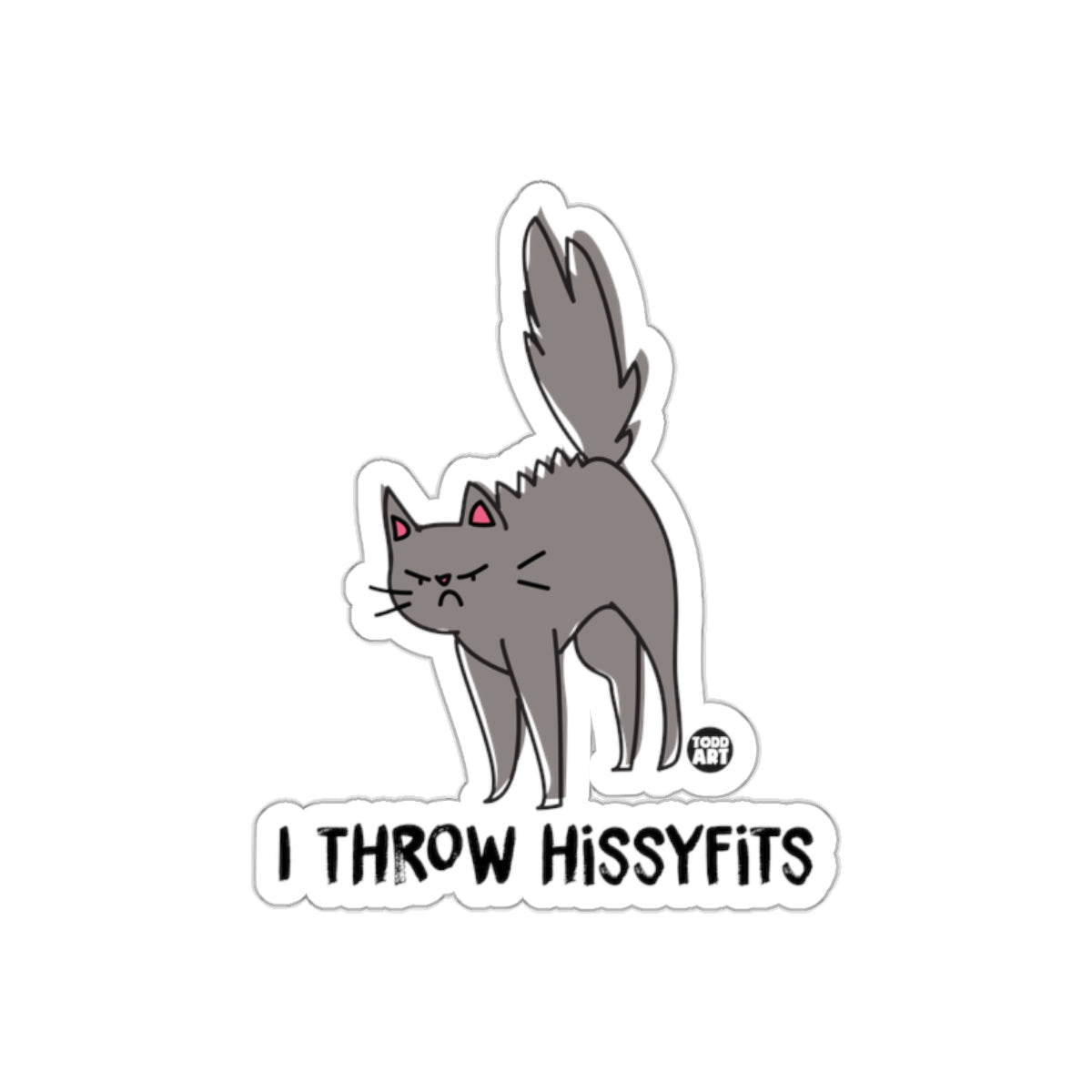 I Throw Hissyfits Grumpy Cat Sticker