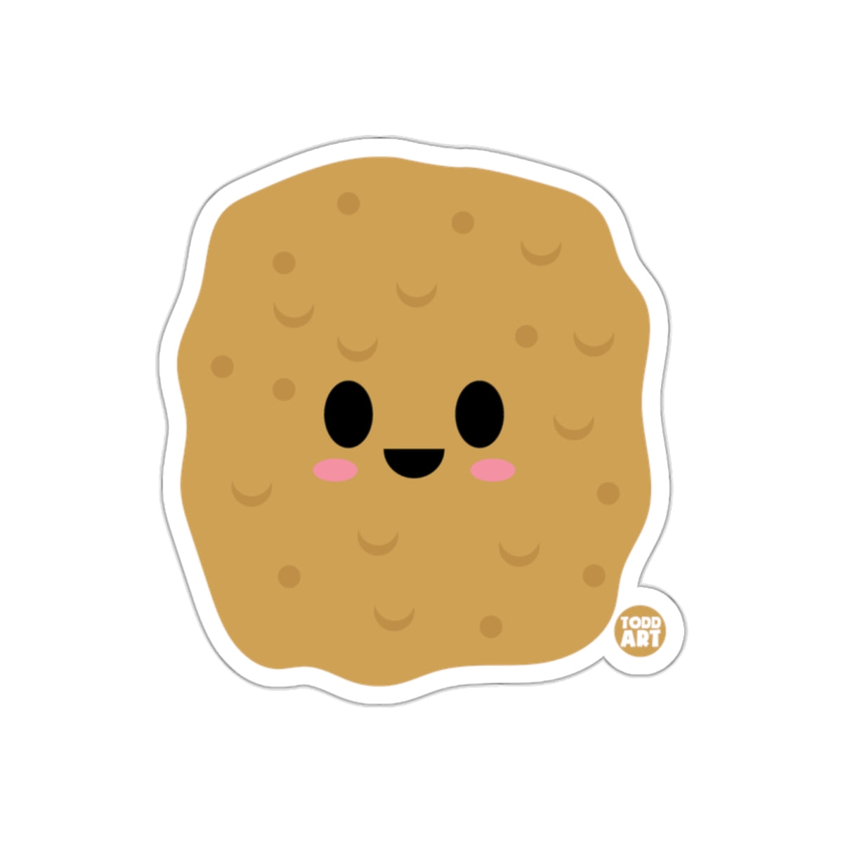 Adorable Smiley Potato Character Sticker for Laptops