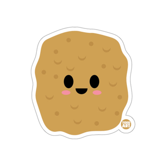 Adorable Smiley Potato Character Sticker for Laptops