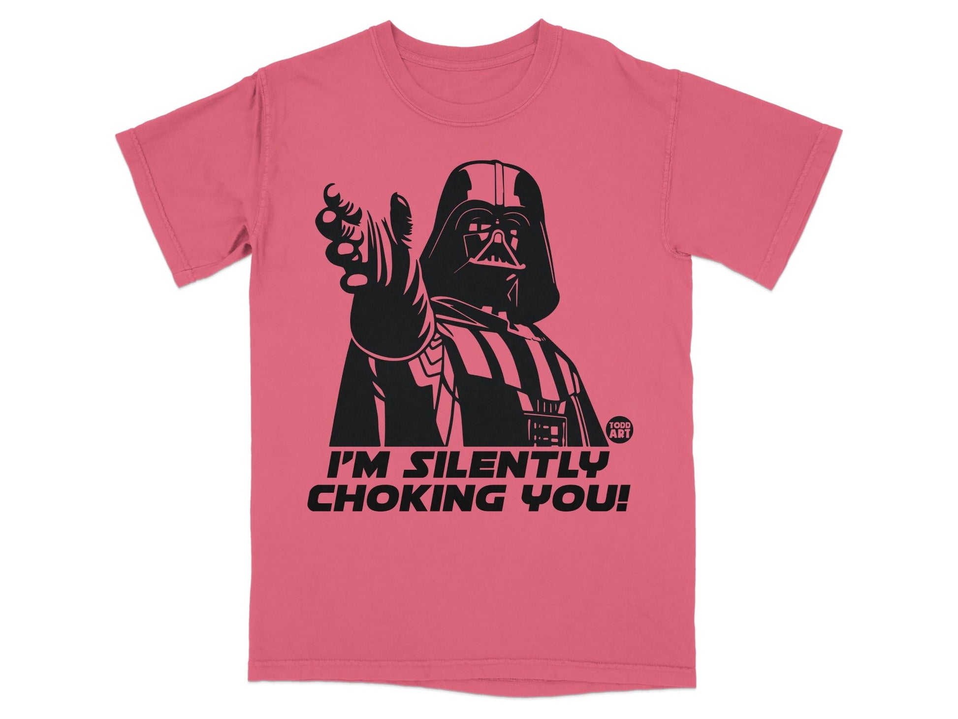 Darth Vader pointing with "I'M SILENTLY CHOKING YOU!" text.