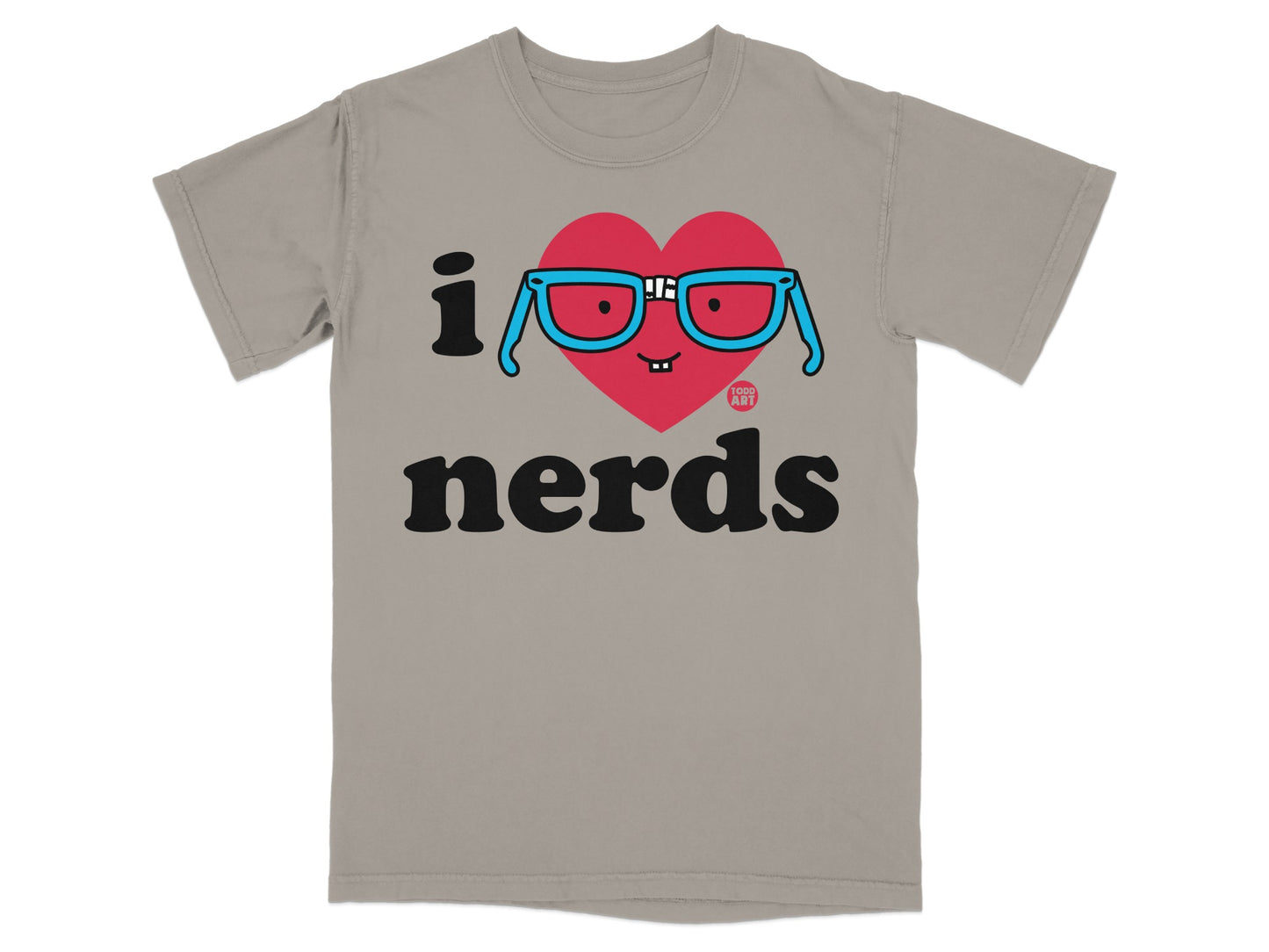 I Love Nerds Fun Graphic Unisex T-Shirt