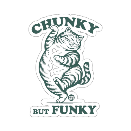 Chunky But Funky Cat Graphic Decal product type