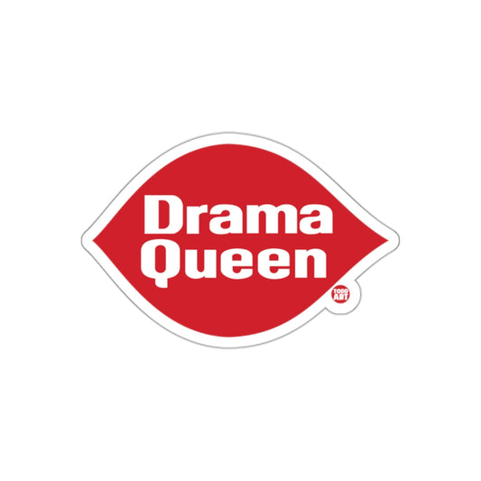 Drama Queen in Red Graphic Todd Art Design sticker