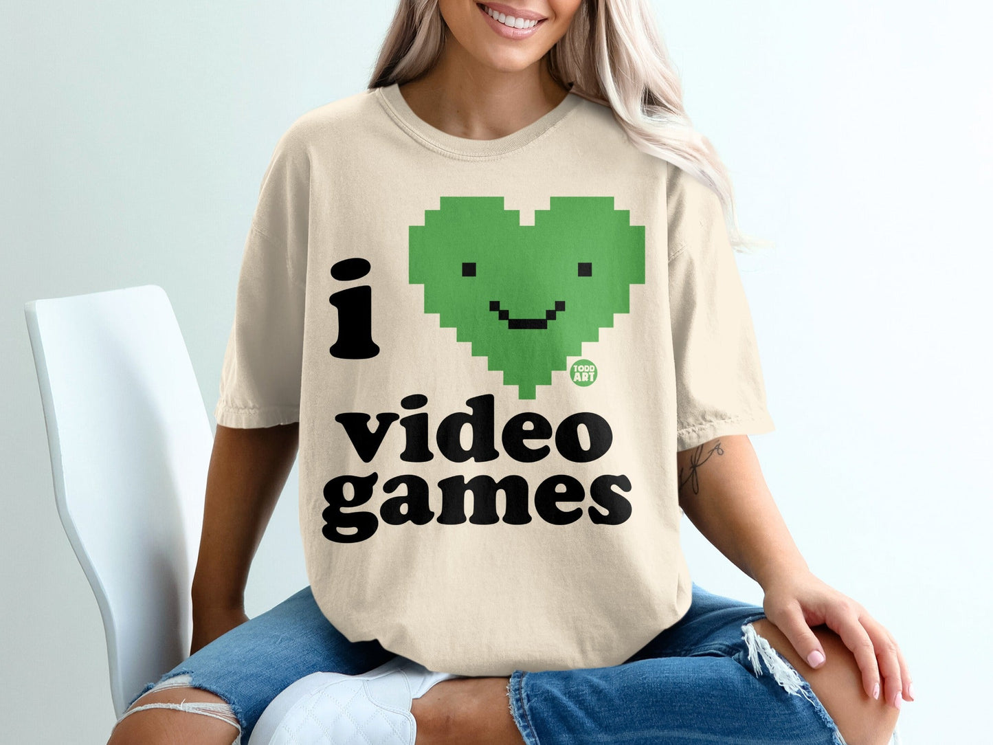 I Heart Video Games Todd Art Graphic T-Shirt